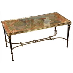 Mid 20th Century Maison Jansen Brass Coffee Table