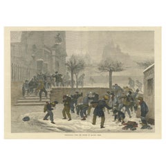 Snowballing par Edouard Frère, publié dans The Illustrated London News, 1876