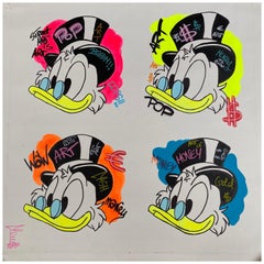 Clem$ Indiana 4 fab Scrooge Acrilico su tela