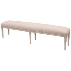 Hand-Carved Teak Bench