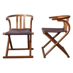 Pair of Mid Century Thonet Style Bentwood Folding Chairs