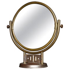 Miroir de table japonais ancien des années 1920-1940 / Wabisabi