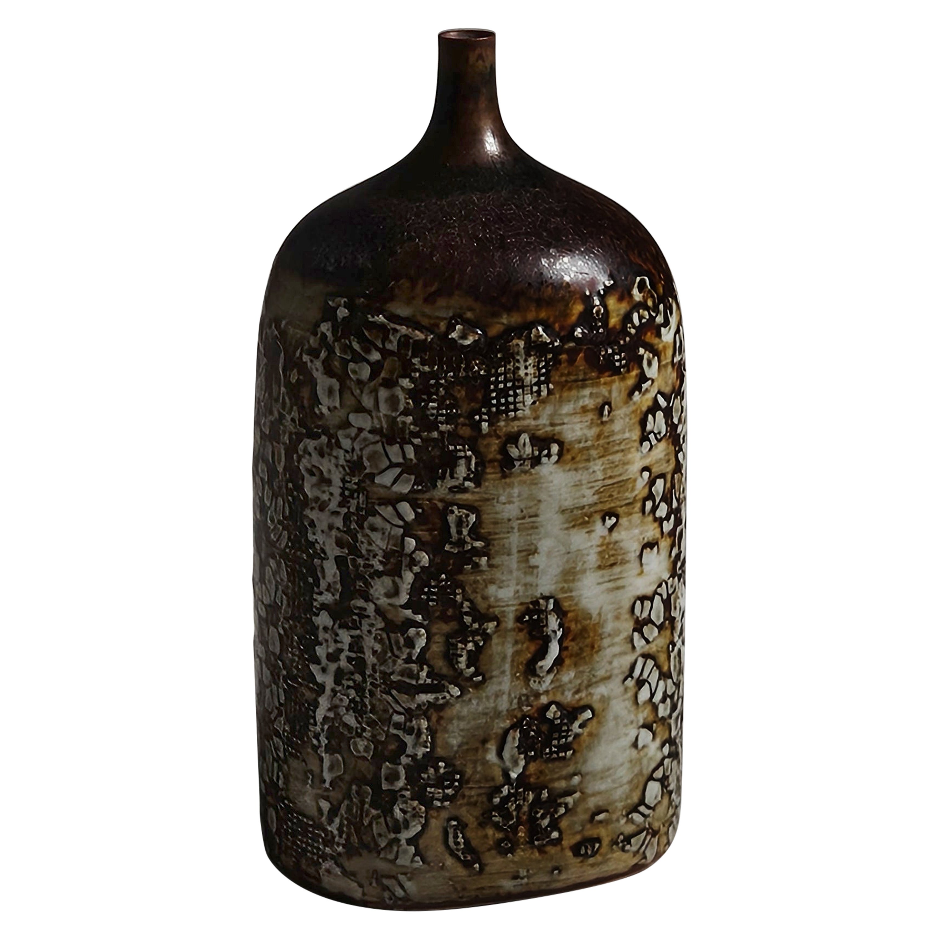 Stoneware vase by Stig Lindberg for Gustavsberg, Sweden, 1950s