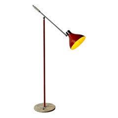 Vintage Mid Century Modern adjustable floor lamp by Stilux Milano, 1960s Italy