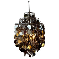 Rare Fun 1DA chandelier by Verner Panton for J.Lüber, Switzerland 1965