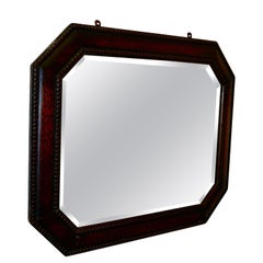 Début du 20ème siècle Grand miroir mural en Oak du 19ème siècle