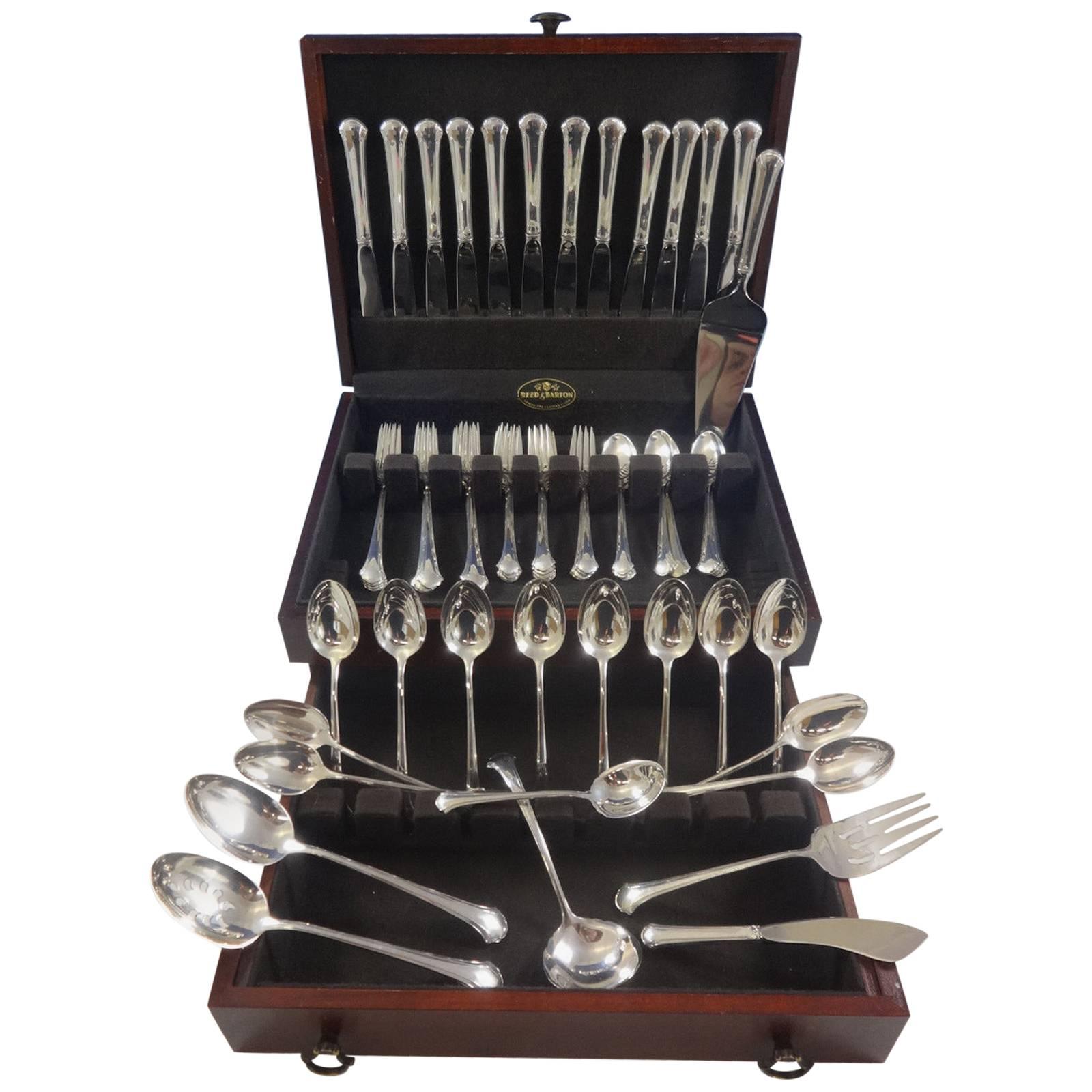Chippendale by Towle Sterling Silver Flatware Set for 12 Service 67 Pieces