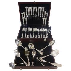 Antique Old Colonial by Towle Sterling Silver Flatware Set for 8 Service 51 Pieces