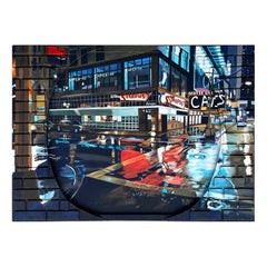 Jeff Pullen New York City Street Painting Mixed Media "Silence Rings Out"
