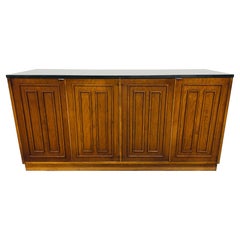 Mid-Century Modern Broyhill Sculptra Walnut Sideboard