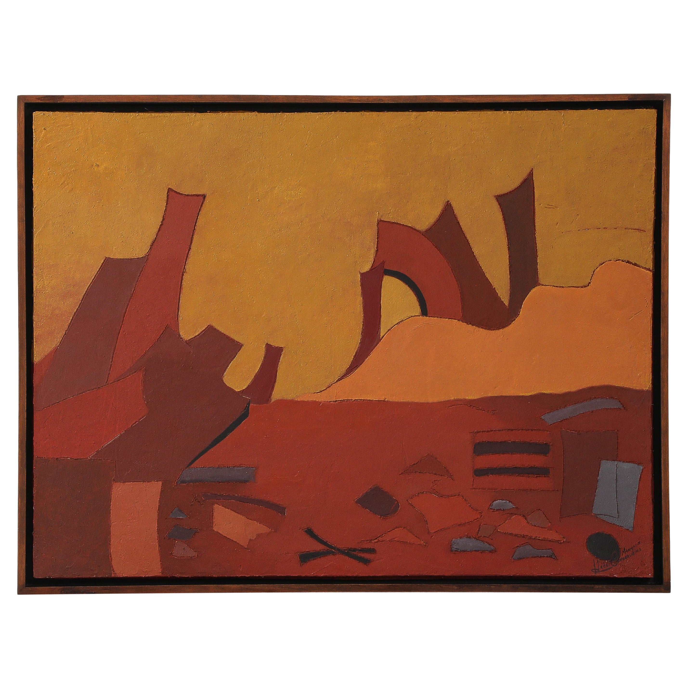 "Basura En La Ciudad" Abstract Artwork By Mexican Artist Maricruz H. Covarrubias