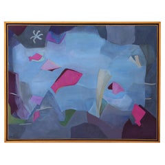 "Marli Azul" opera d'arte astratta dell'artista messicano Hernandez Covarrubias