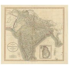 1806 John Cary Map of Hindoostan – Detailed British Cartography of India