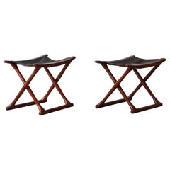 Paar Hocker, Dänemark, 1960er/70er Jahre, Paar