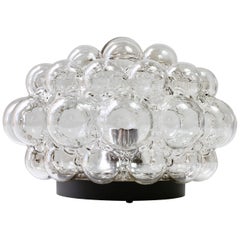 1 of 3 Limburg Large Vintage Helena Tynell Smoked Bubble Glass Flushmount Lights
