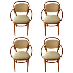 Set of Four Armchairs by Thonet