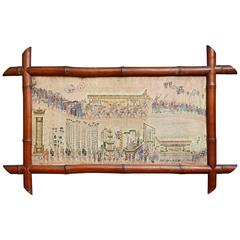 19th Century Chinese Painting with Parade