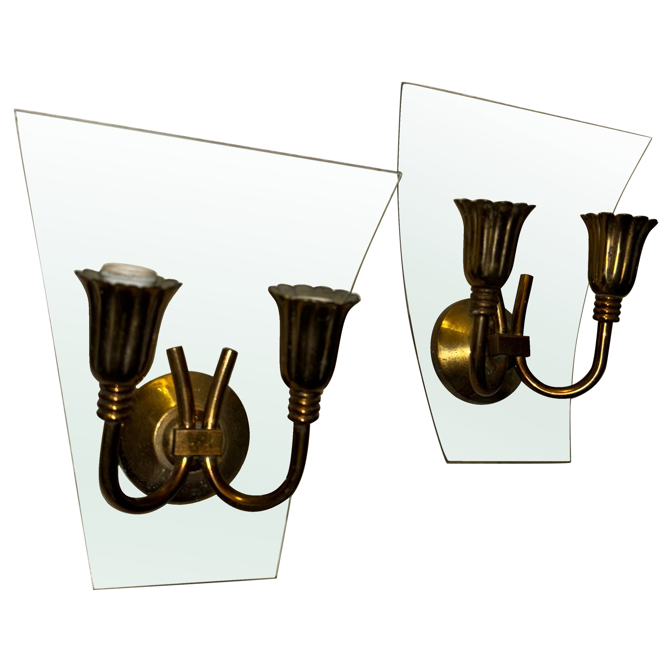 Pietro church wall sconce Fontana Arte  20th century 1950 For Sale
