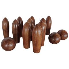 Antique French Bowling Set