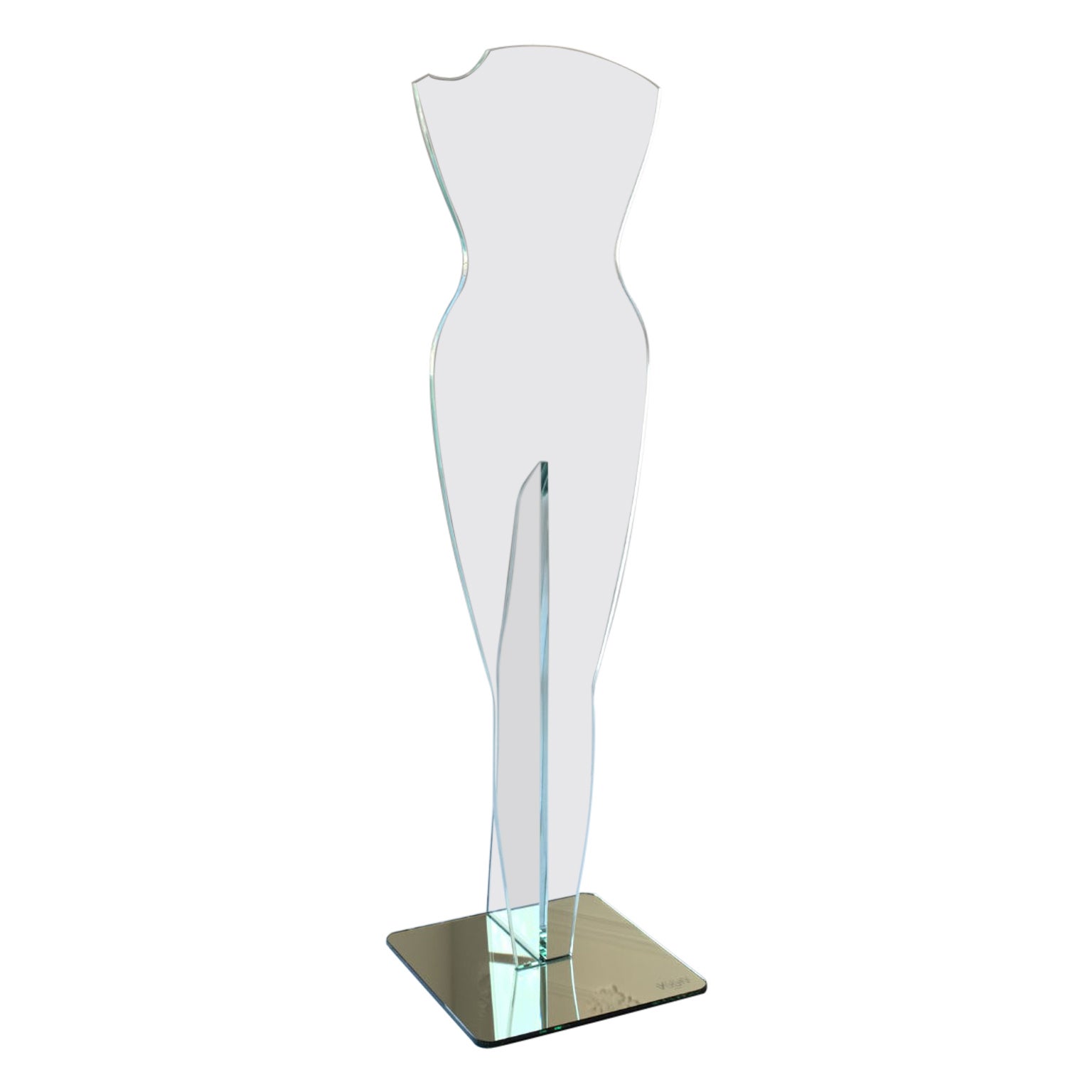 Alida Gold Mirror Valet Stand by VUUN ITALIA For Sale