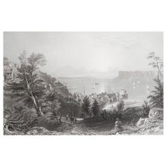 Stampa antica originale di Sing Sing, New York. Datato 1837