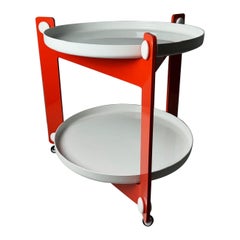 Space Age Luigi Massoni Coffee Table Trolley for Guzzini - 1970s Italian Design