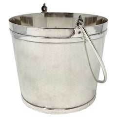 Estate English Silver-Plated Ice Bucket, Circa 1920's-1930's.
