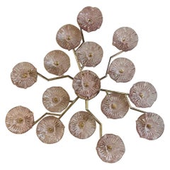 Murano Flower Wall Sconce or Flushmount Chandelier
