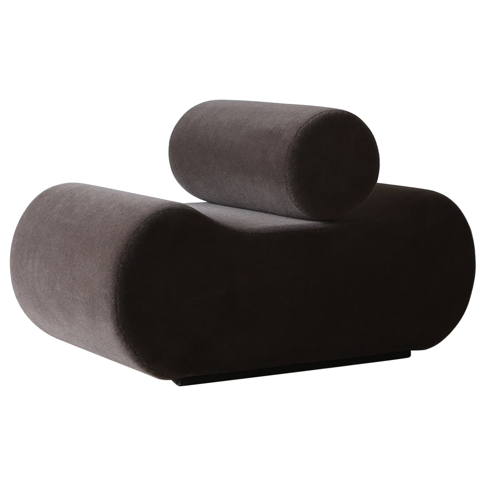 Modern Chair, Upholstered in Alpaca Fabric