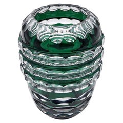 Vase Art Déco du 20ème siècle par Val Saint Lambert attribué à Charles Graffart