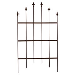 Antique LARGE Wrought Iron French Fleur Di Lys Fence/Gate Panels - 35 Available