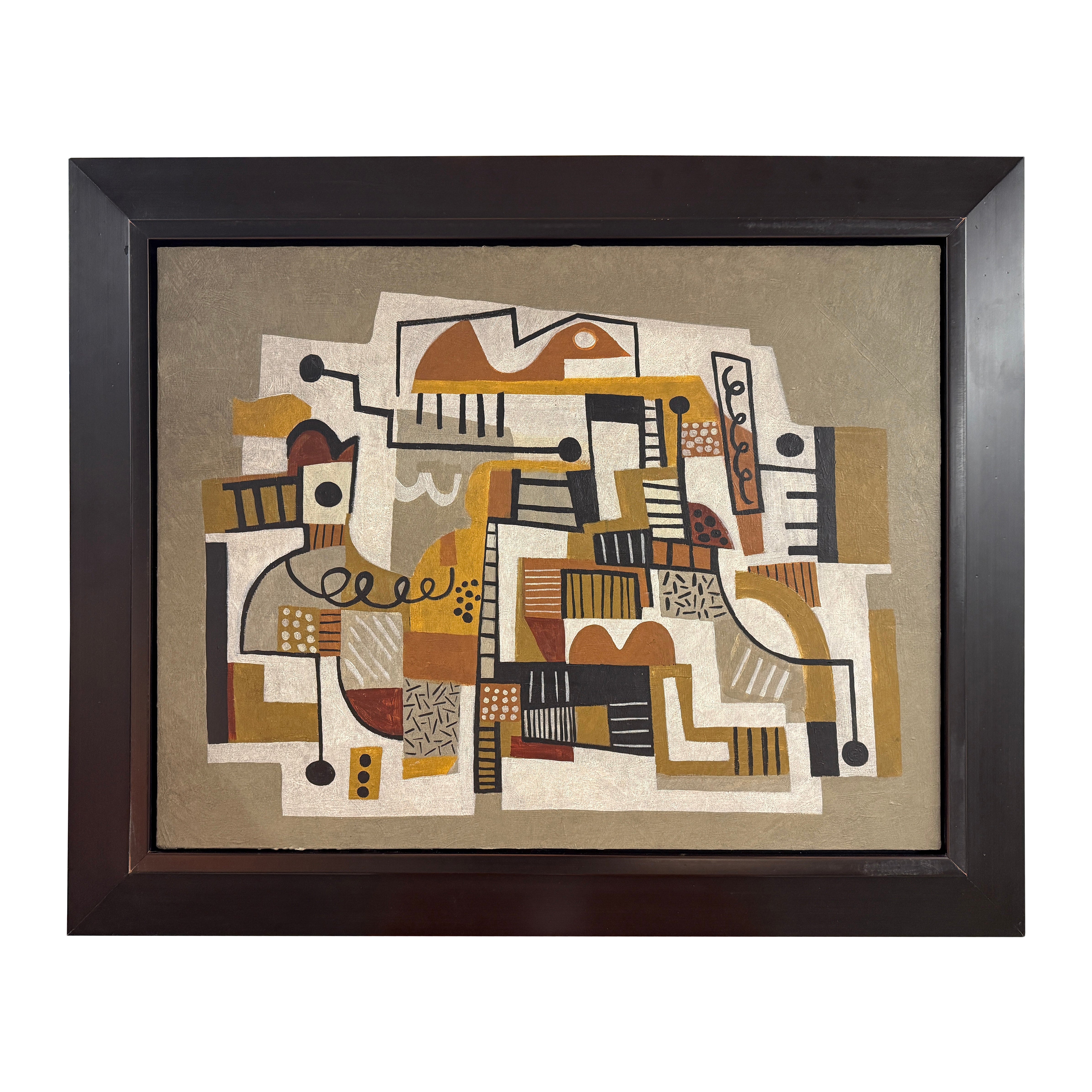 Noted Palm Springs Artist Gary Janis Framed Abstract 2013