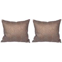 Pair of Antique Peruvian Fortuny Pillows