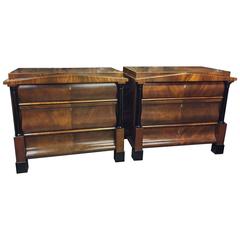 Pair of Gorgeous Biedermeier Style Commodes