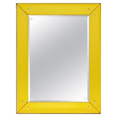 Philippe Starck miroir moderniste vintage jaune