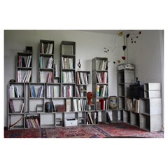 Bibliothèque cubique modulaire Willy Guhl 46 pièces, 1978, Suisse