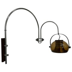 Lampada da parete Dijkstra Arc, design di metà secolo, anni '70