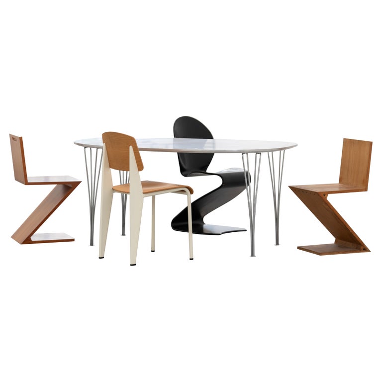 Piet Hein and Bruno Mathsson Super-Ellipse Table 1968 Fritz Hansen 