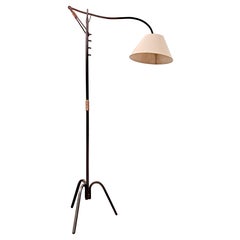 Cantilever Floor Lamp by Jacques Adnet, 1950s France