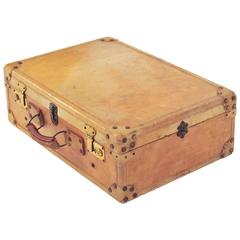 1940s Medium Vellum Suitcase