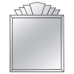Reign Art Deco Mirror fatto a mano - Nero