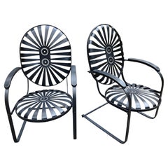 francois carre large garden rockers - a pair