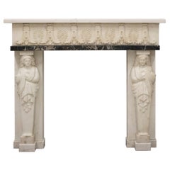 Antique Revive Statuaire Cheminée en marbre