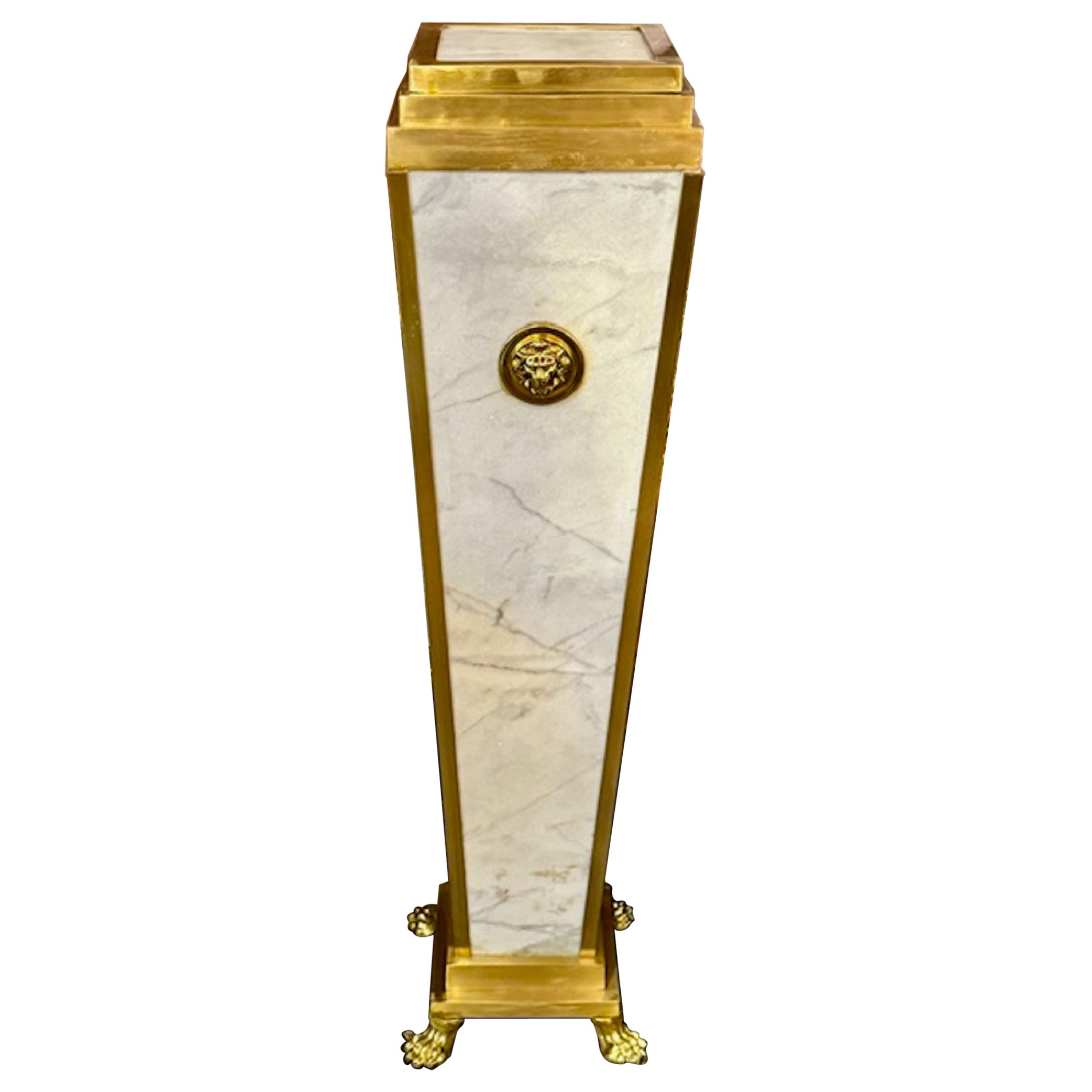Empire Design Marmor Pedestal im Angebot