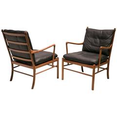 Pair of Colonial Chairs in American Walnut by Ole Wanscher 4