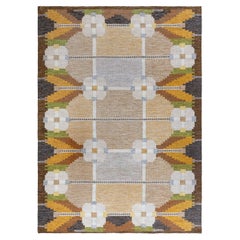 Doris Leslie Blau Vintage Swedish Flat Weave Rug by Ingegerd Silow
