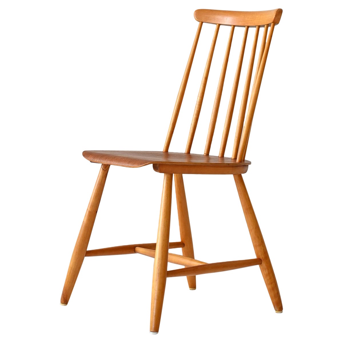 Swedish 1960s 'Pinnstol' chair - Teak seat and beech frame