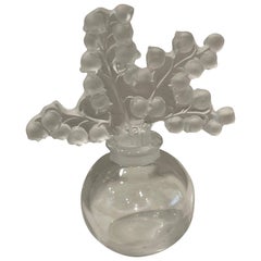 Lalique Clairefontaine Lily of the Valley Glass Perfume Bottle