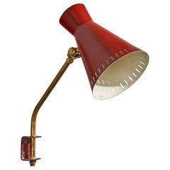 EAE, Wall Light, Brass, Metal, Sweden, 1950s