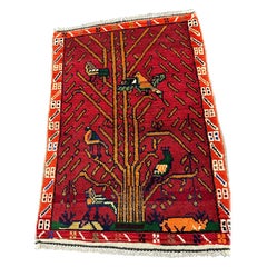 Alfombra de diseño tribal paquistaní anudada a mano, siglo XXI